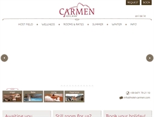 Tablet Screenshot of hotel-carmen.com